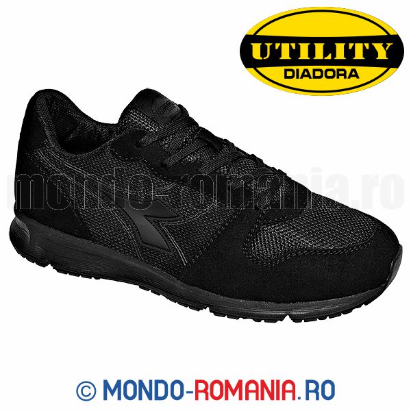 Pantofi de lucru, sport, fara bombeu metalic, respirabili -  DIADORA CREW MESH OB SRC Black